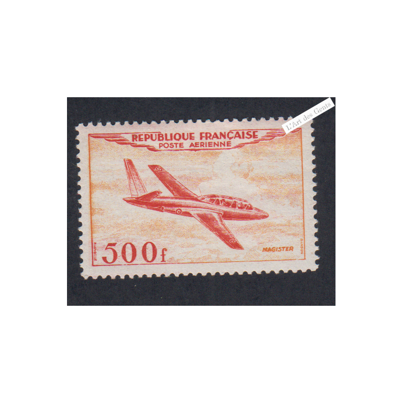 Timbre Poste Aérienne -  n°32 - 1954 - Neuf* - Cote 110 Euros -lartdesgents