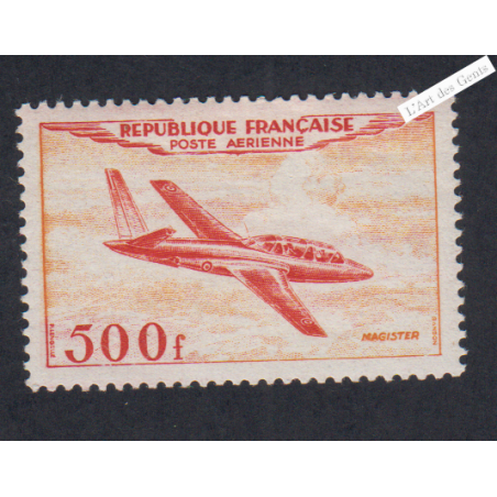 Timbre Poste Aérienne -  n°32 - 1954 - Neuf* - Cote 110 Euros -lartdesgents