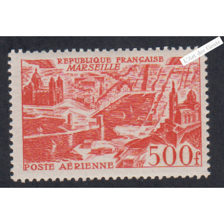 Timbre Poste Aérienne - n°27 - 1949- Neuf** - Cote 70 Euros-  lartdesgents