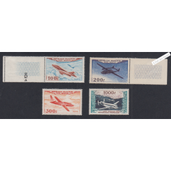 Série timbres poste Aérienne n°30 à n°33 - 1954 - Neufs** - Cote 400 Euros - lartdesgents