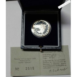BE 10 Francs 1988 ARGENT ROLAND GARROS, lartdesgents.fr