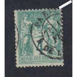 Timbre N°63 - Type I - oblitéré - Signé - Cote 100 Euros - lartdesgents.