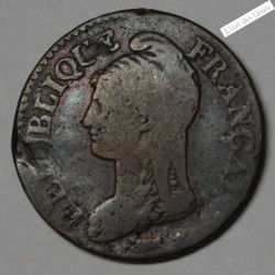 lot de 5 centimes DUPRE an  5 A, AA, BB, I, D, R, W et rare An 5/6BB