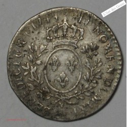 1/10 écu  1744 A PARIS LOUIS XV TB+, lartdesgents.fr