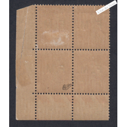 Bloc de 4 Timbres Franchise Militaire - n°6-6c - 1929 - Neuf* Signé cote 120 Euros lartdesgents