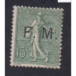 Timbre de Franchise Militaire n°3 Neuf 1901-04  Cote 80 Euros lartdesgents