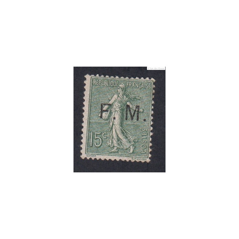 Timbre de Franchise Militaire n°3 Neuf 1901-04  Cote 80 Euros lartdesgents