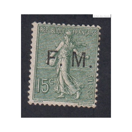 Timbre de Franchise Militaire n°3 Neuf 1901-04  Cote 80 Euros lartdesgents