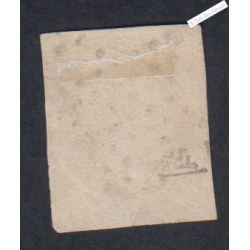 Timbre France n°9 - 10 c. bistre jaune 1852 Signé cote 850 Euros lartdesgents.fr