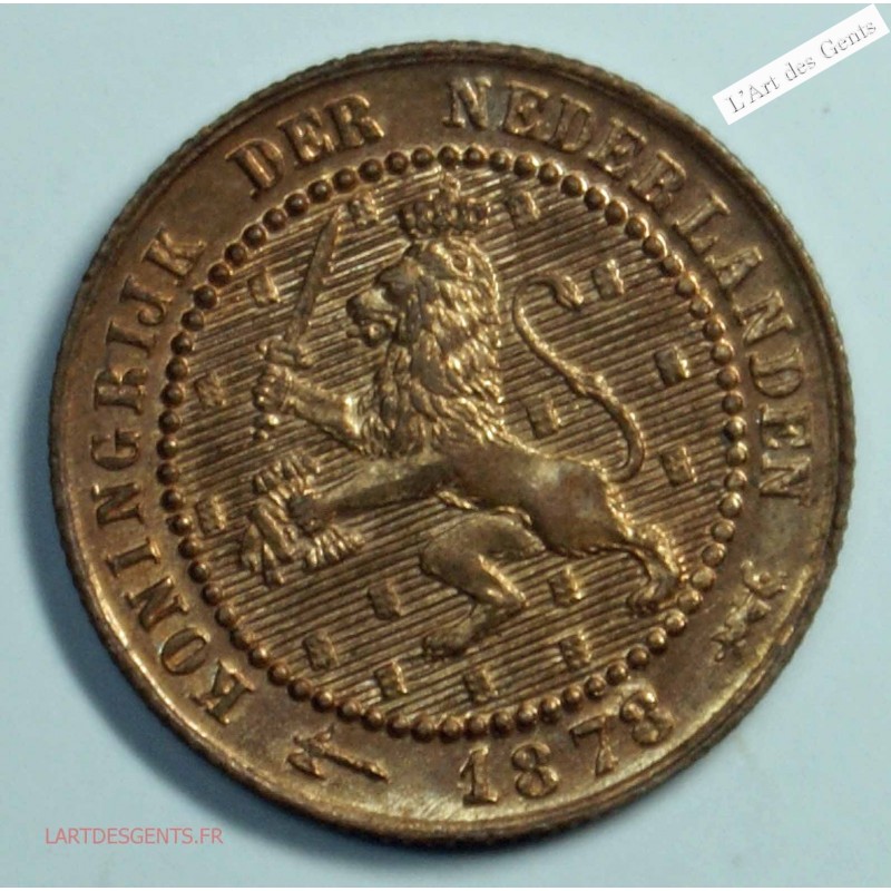 PAYS-BAS 1 Cent 1878 lion couronné  Utrecht Top qualité , lartdesgents.fr