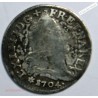 5 SOLS 1704 BB aux insignes TB/TTB LOUIS XIV, lartdesgents.fr