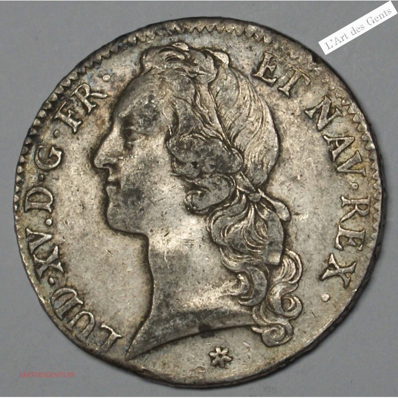 Ecu Louis XV 1747 C CAEN   TTB R3, lartdesgents.fr