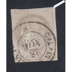Timbre Classique de France n°41B, Oblitéré cote 350 Euros lartdesgents.fr