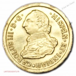 JETON OR CAROLUS III MEJICO, lartdesgents.fr