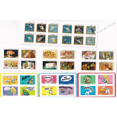 10 carnets de 12 timbres faciale 165.60€ lettre verte PORT uniquement en FRANCE