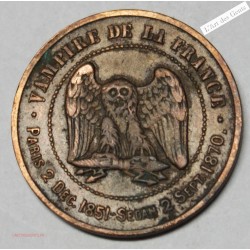 10 Centimes Satyrique "Vampire de la France" Napoléon III, lartdesgents.fr
