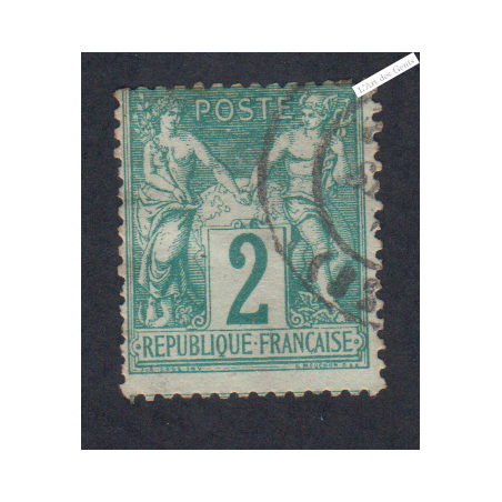 Timbre n°62 Type Sage (Type I)  - Oblitéré - Signé - cote 340 Euros lartdesgents.fr