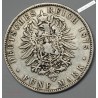 5 MARK 1875 E ALBERT KOENIG SACHSEN , lartdesgents.fr
