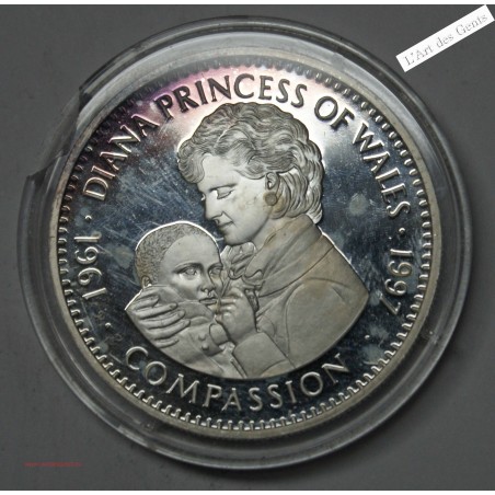 20$ 1997 LIBERIA BE* PRINCESSE DIANA COMPASSION, lartdesgents.fr