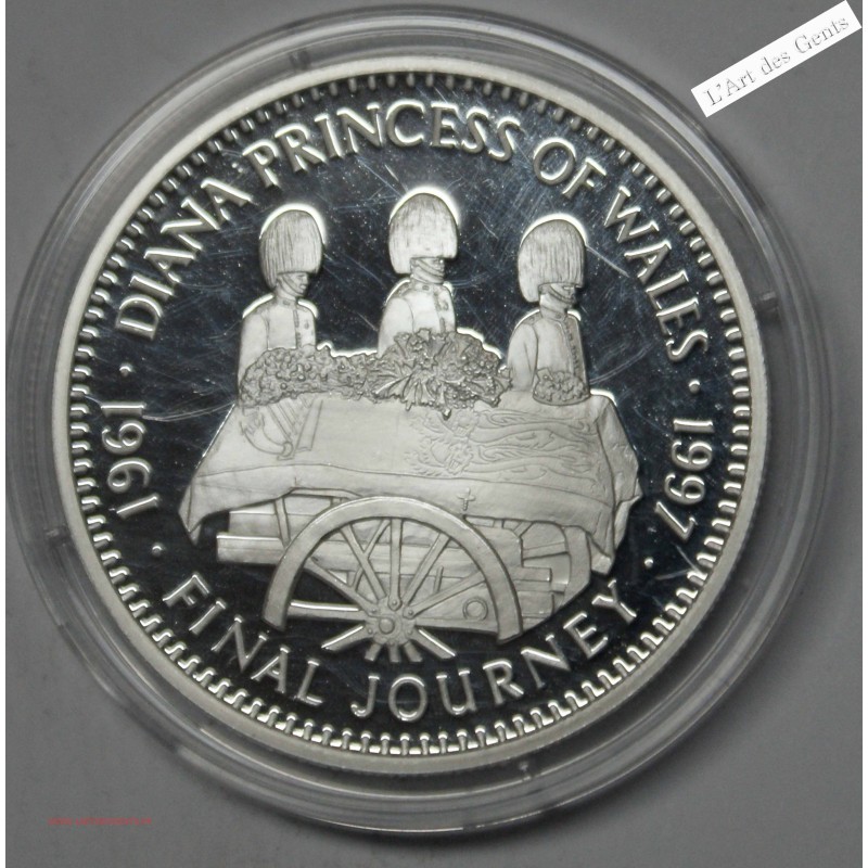 20$ 1997 LIBERIA BE PRINCESSE DIANA "FINAL JOURNEY", lartdesgents.fr
