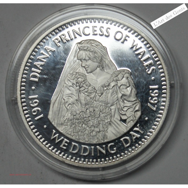 20$ 1997 LIBERIA BE PRINCESSE DIANA "WEDDING DAY", lartdesgents.fr