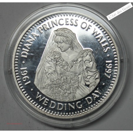 20$ 1997 LIBERIA BE PRINCESSE DIANA "WEDDING DAY", lartdesgents.fr