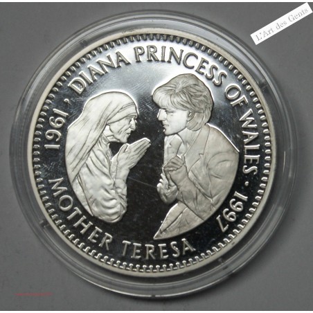 20$ 1997 LIBERIA BE PRINCESSE DIANA "MOTHER TERESA", lartdesgents.fr