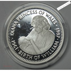 20$ 1997 LIBERIA BE PRINCESSE DIANA "BIRTH OF WILLIAM", lartdesgents.fr