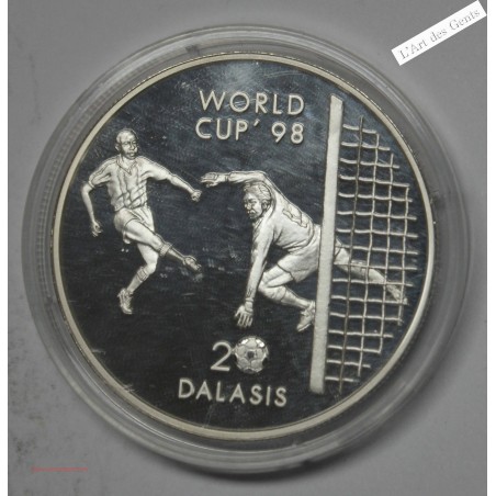 20 DALASI 1998 Gambia 1996 - World Cup France 98, lartdesgents.fr