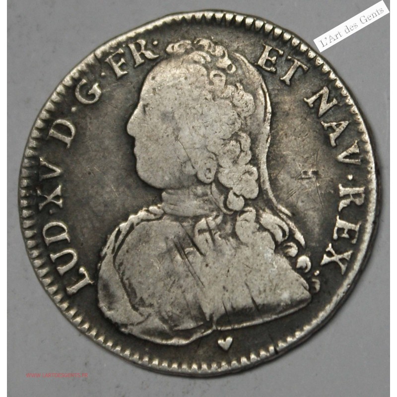 DEMI ECU 1726 BB STRASBOURG LOUIS XV TB+ R2, lartdesgents.fr