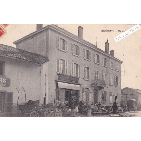 CPA MEZERIAT - MAISON BOZON 1908, lartdesgents.fr