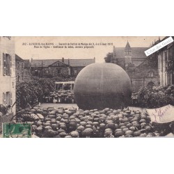 CPA 70 LUXEUIL-les-bains Souvenir du festival musique Gonflement Ballon, lartdesgents.fr
