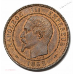 Dix centimes 1852 A Paris Napoléon III FDC, lartdesgents.fr