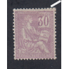Timbre n°115 - 30c violet - Mouchon Type I - 1900 - Neuf* - cote 90 Euros lartdesgents