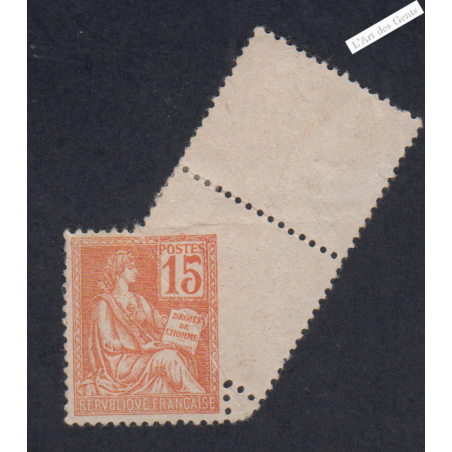 Timbre n°117 Fauté Mouchon Type II - 1900 - Neuf* signé - lartdesgents