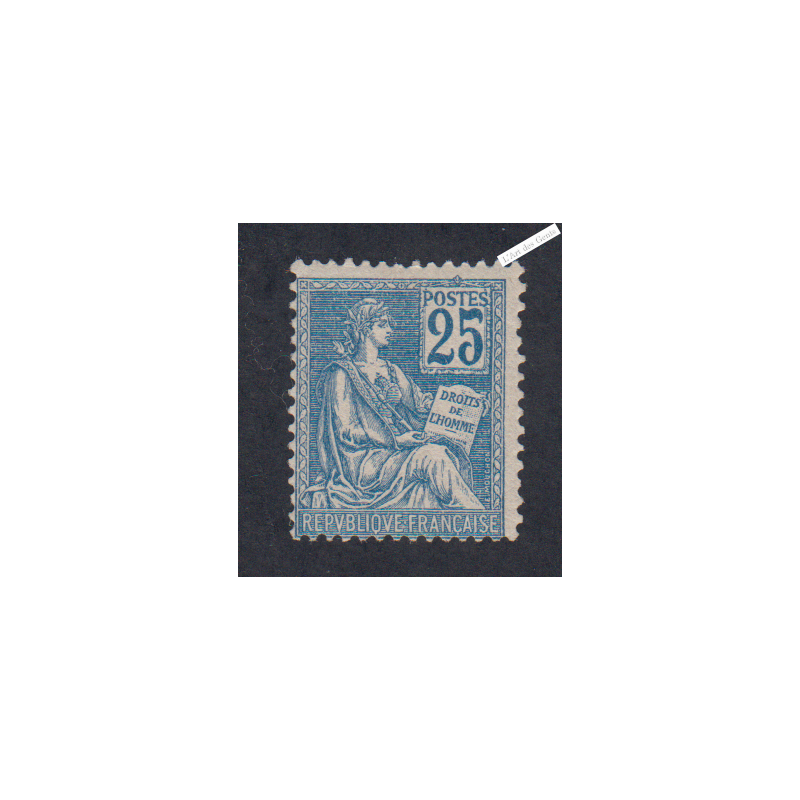 Timbre n°118 - 25c. bleu Mouchon Type II - 1900 - Neuf** - cote 670 Euros lartdesgents