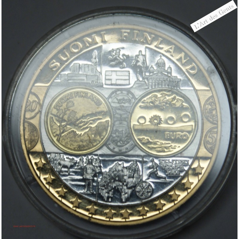 Médaille Europa "SUOMI FINLAND" - 999/00 argent, lartdesgents.fr