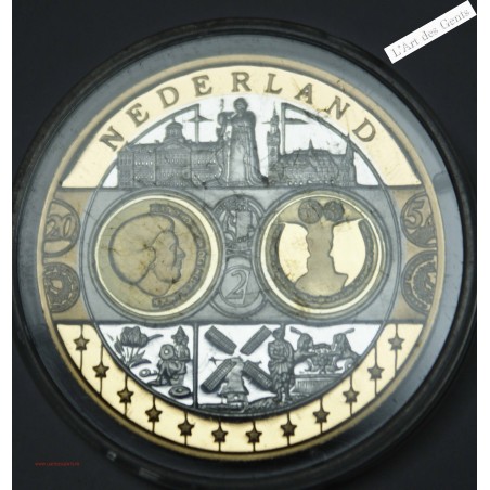 Médaille Europa "NEDERLAND" - Premier hommage à l'Euro argent, lartdesgents.fr