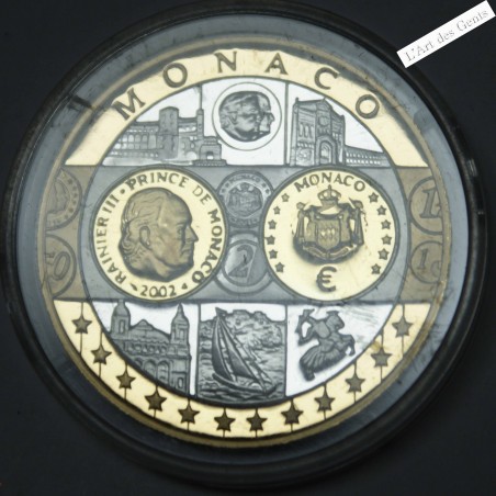 2 Médailles Europa "MONACO" - Premier hommage à l'Euro argent 999/00, lartdesgents.fr