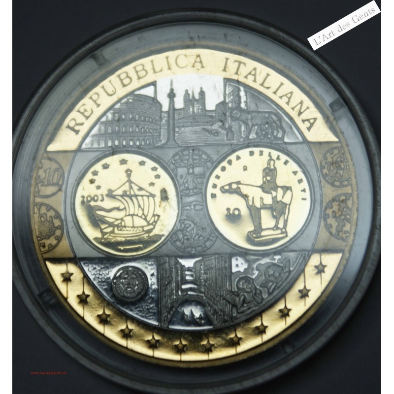 Médaille Europa "REPUBLICA ITALIANA" - 999/00 argent, lartdesgents.fr