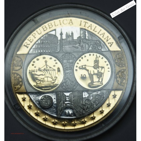 Médaille Europa "REPUBLICA ITALIANA" - 999/00 argent, lartdesgents.fr