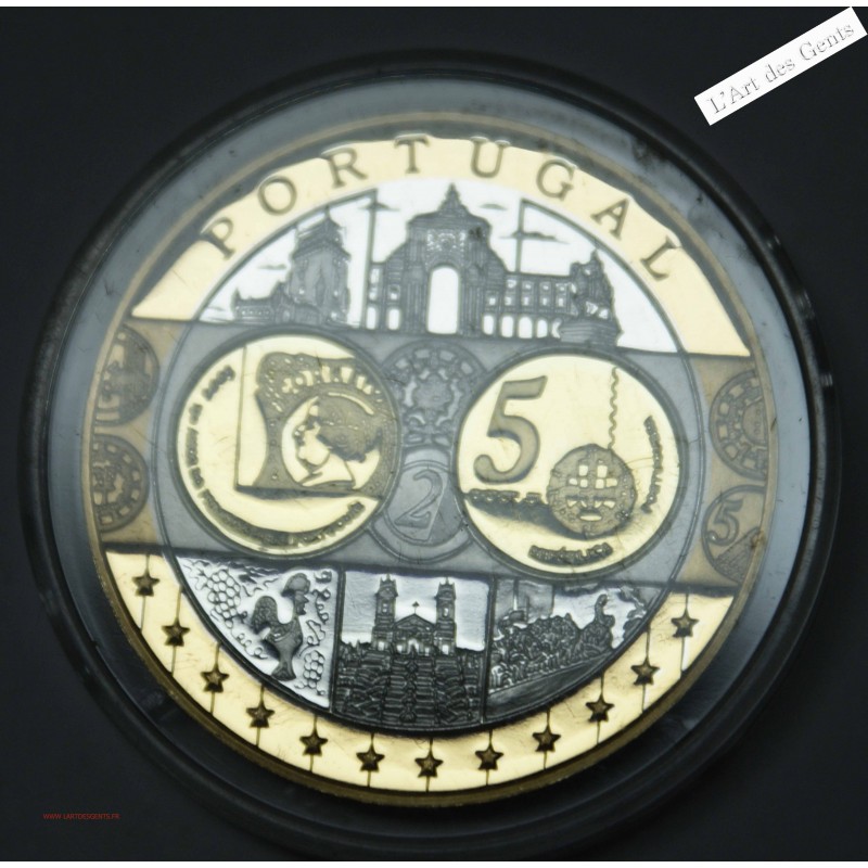 2 Médailles Europa "PORTUGAL" - 999/00 argent, lartdesgents.fr