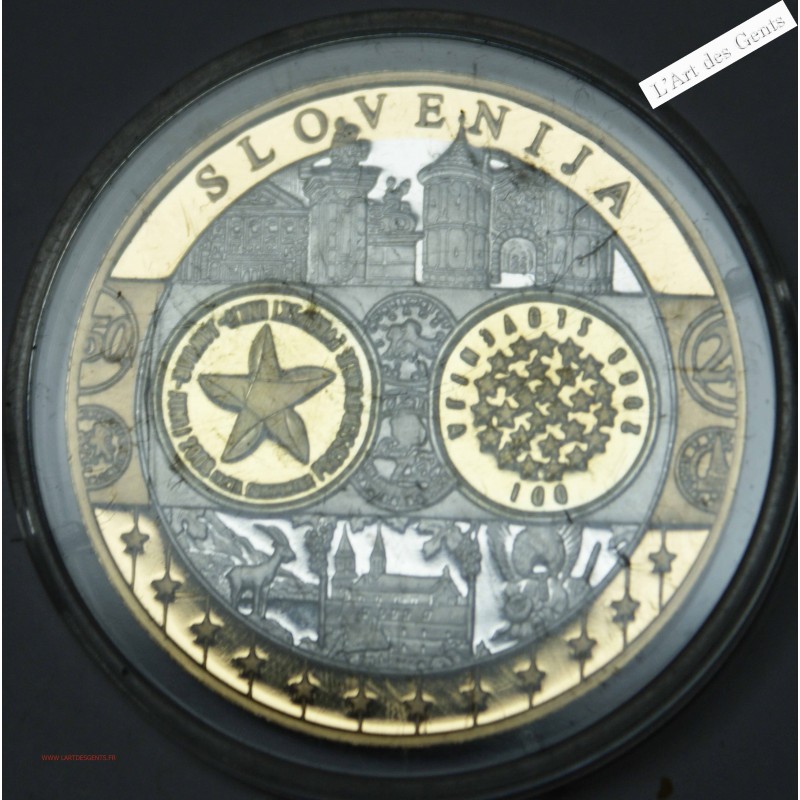 Médaille Europa "SLOVENIE" - 999/00 argent, lartdesgents.fr