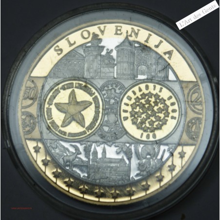 Médaille Europa "SLOVENIE" - 999/00 argent, lartdesgents.fr