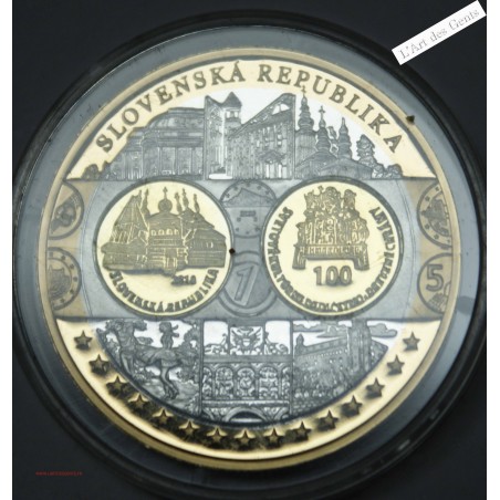 Médaille Europa "SLOVAQUIE" - 999/00 argent, lartdesgents.fr