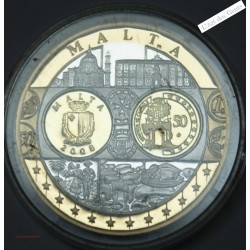 2 Médailles Europa "MALTE" - 999/00 argent, lartdesgents.fr