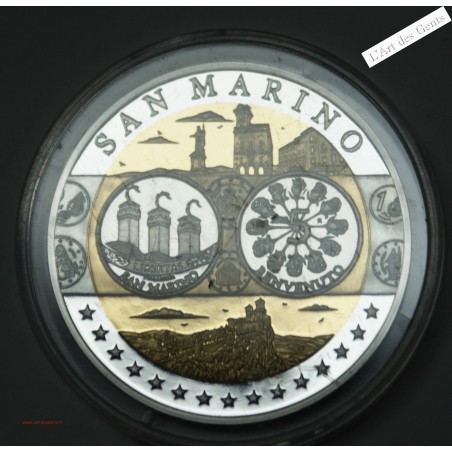 2 Médailles Europa "SAN MARINO" - 999/00 argent, lartdesgents.fr