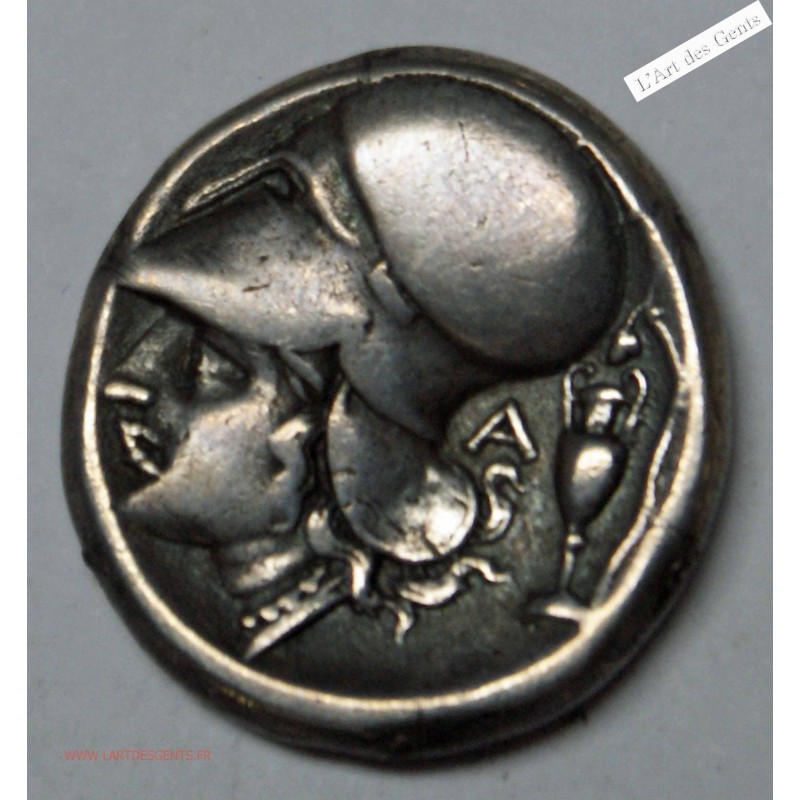 ACARNANIE, LEUKAS, AR statère, 320-280 av. J.-C, lartdesgents.fr