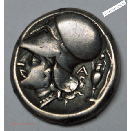ACARNANIE, LEUKAS, AR statère, 320-280 av. J.-C, lartdesgents.fr
