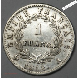 1 Franc 1812 A TTB+ Napoléon Ier, lartdesgents.fr